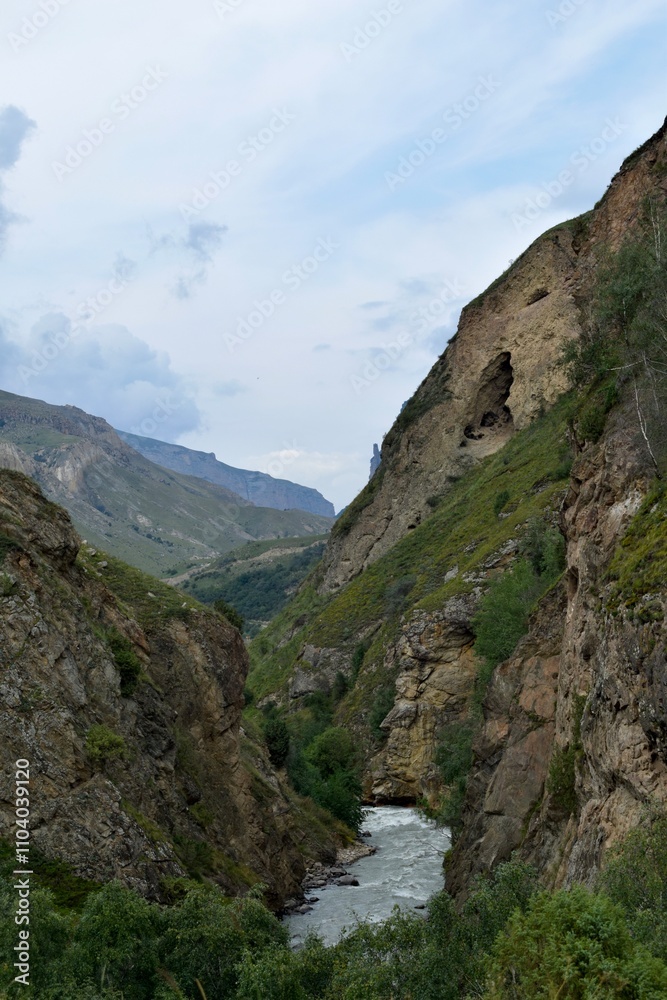 Fototapeta premium mountain river in the mountains