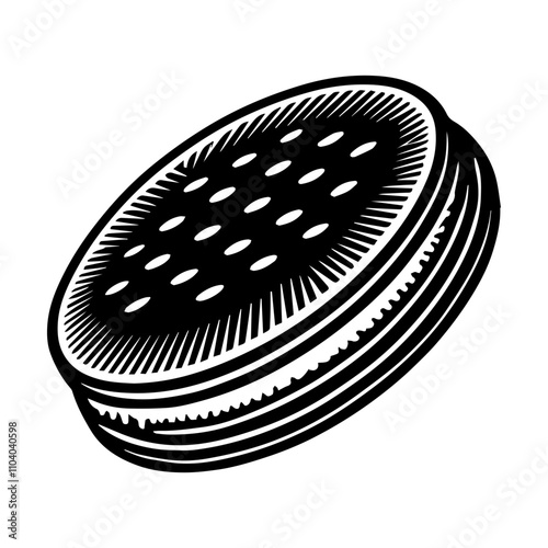 Simple Vector Icon of a Arepas – Logo Design Illustration