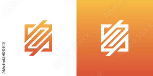 d and p logo, abstract logo, simple d and p logo, d p rectangle logo