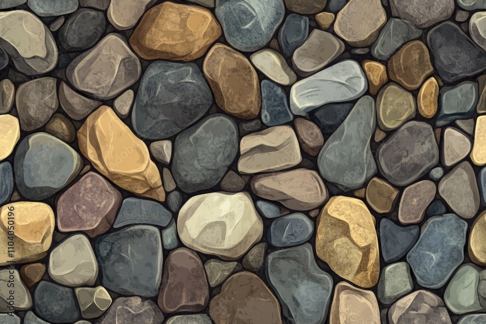 A collection of rocks sitting together on the earth, suitable for use in illustrations about nature or geology A collection of rocks sitting together on the earth, suitable for use in illustrations about nature or geology