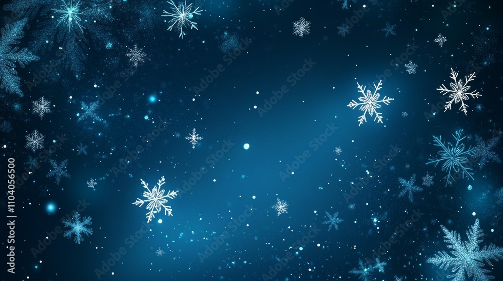 Winter Snowflake Background Design Winter Snowflake Background Design