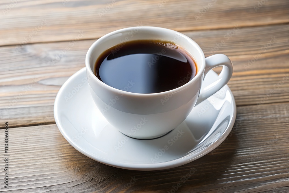 cup of coffee on wooden table cup of coffee on wooden table
