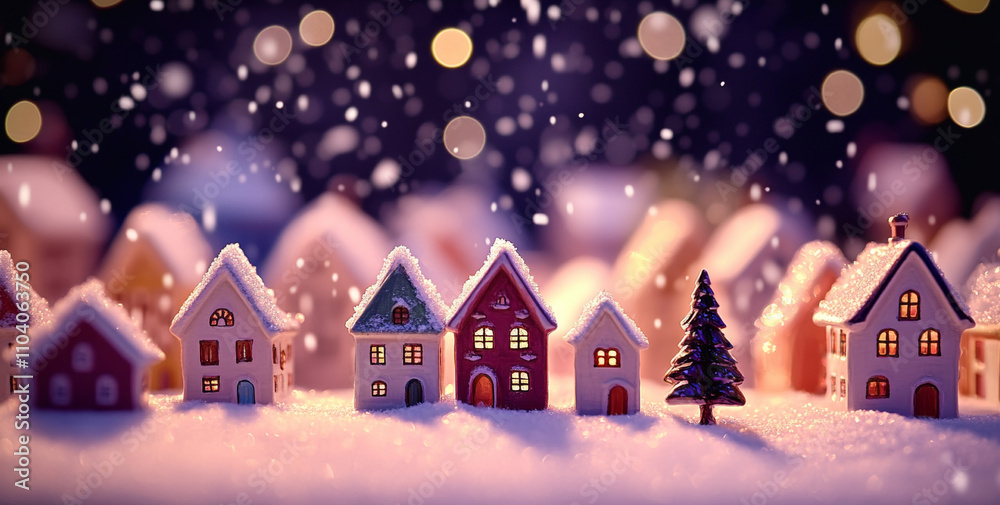 Christmas_night_scene_with_houses Christmas_night_scene_with_houses