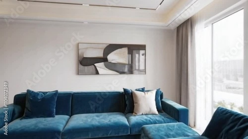 Natural Tones in a Contemporary Minimalist Space
