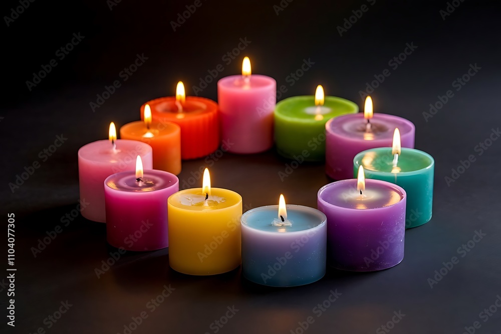 candles on a dark background candles on a dark background