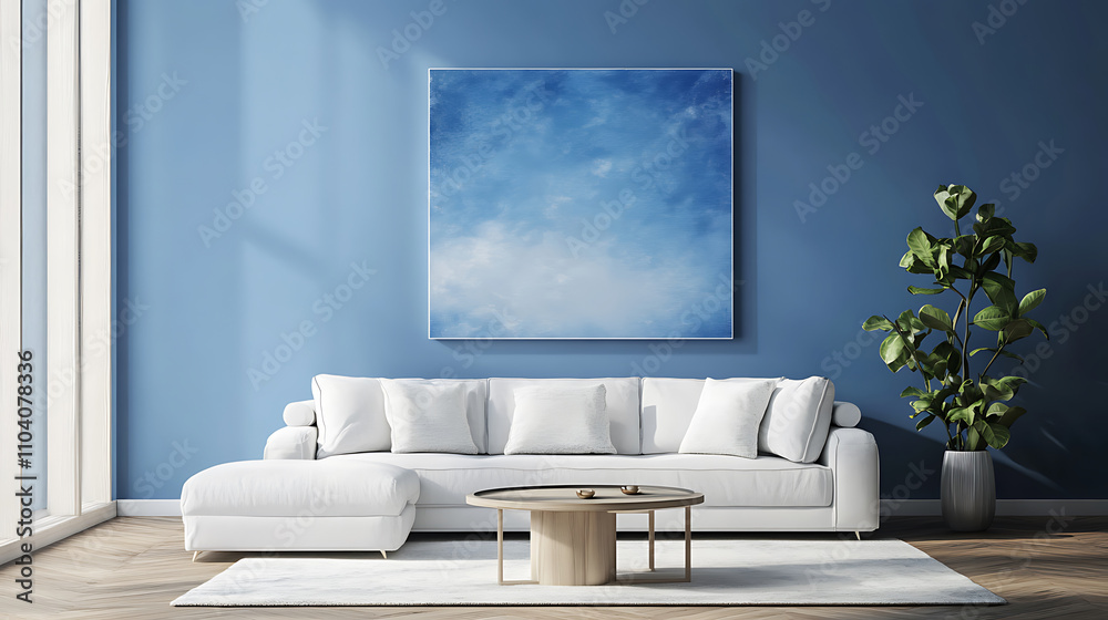 Fototapeta premium modern living room with sofa