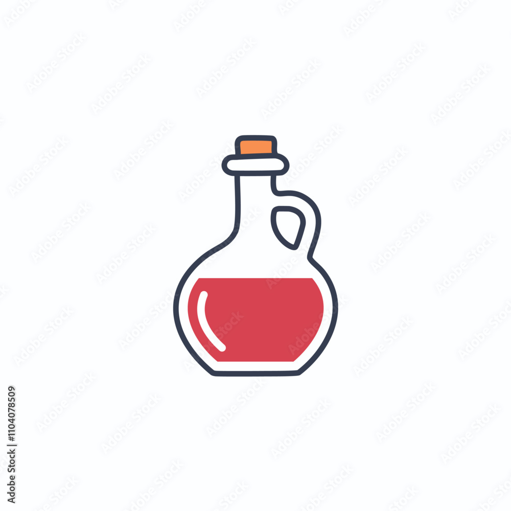 Red liquid in glass bottle. A decanter of crimson liquid symbolizes potion, essence, or elixir. Perfect for health, beauty, or magic themes. Red liquid in glass bottle. A decanter of crimson liquid symbolizes potion, essence, or elixir. Perfect for health, beauty, or magic themes.