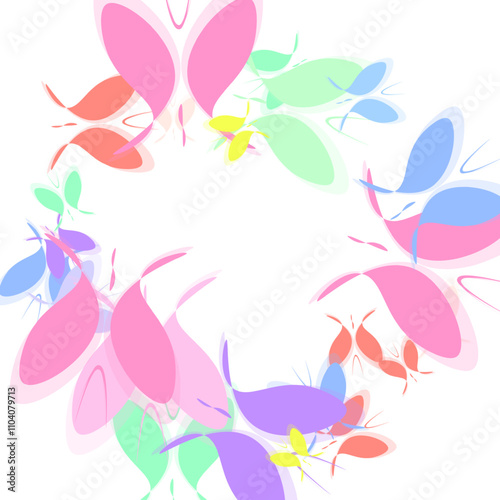 flowers and butterflies