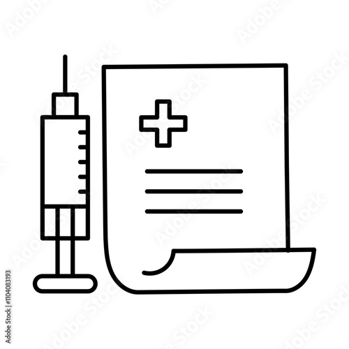 Monoline Treatment Efficacy Icon. Simple Line Medical Treatment Icon. Minimalist Drug Effectiveness Vector.