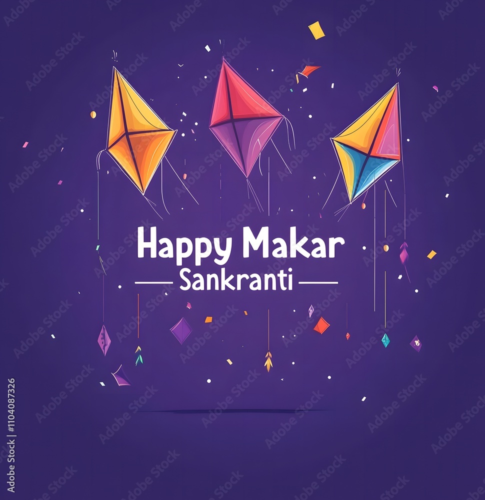 Happy Makar Sankranti Festival Background