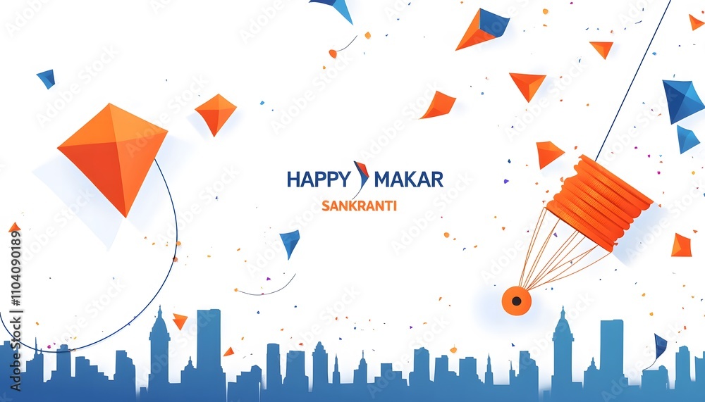 Happy Makar Sankranti Festival Background Happy Makar Sankranti Festival Background