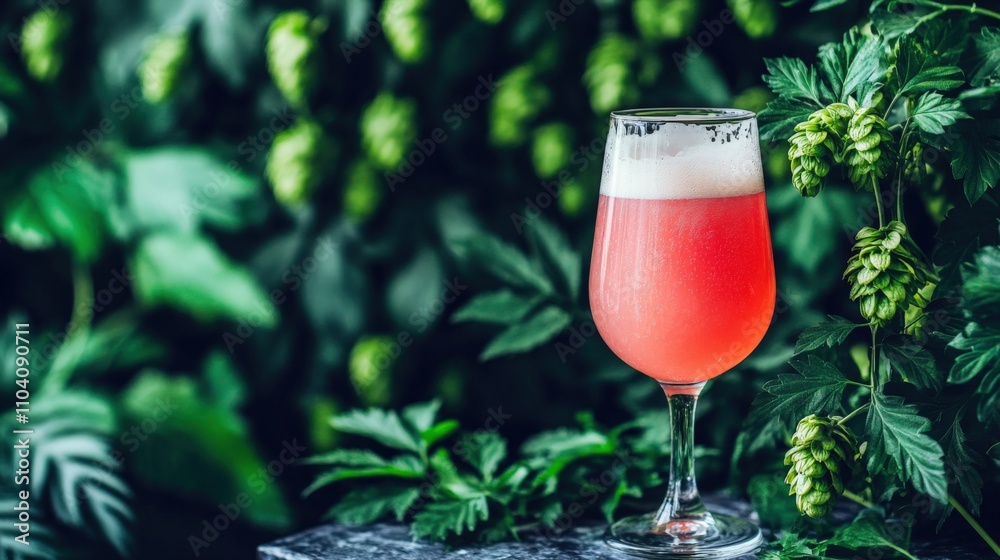 Refreshing Craft Beer in Lush Greens Refreshing Craft Beer in Lush Greens