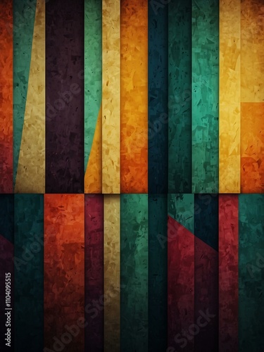 Abstract geometric design with digital texture.