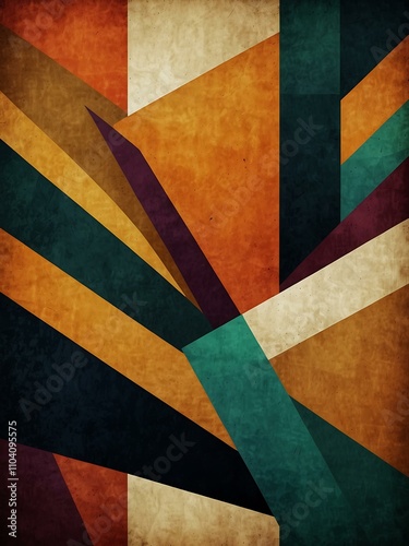 Wallpaper Mural Abstract geometric design with digital texture. Torontodigital.ca