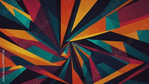Wallpaper Mural Abstract geometric design. Torontodigital.ca