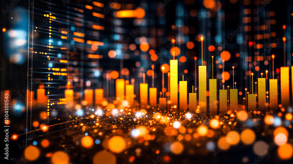Abstrack stock graph ,data analytics concept . Abstrack stock graph ,data analytics concept .