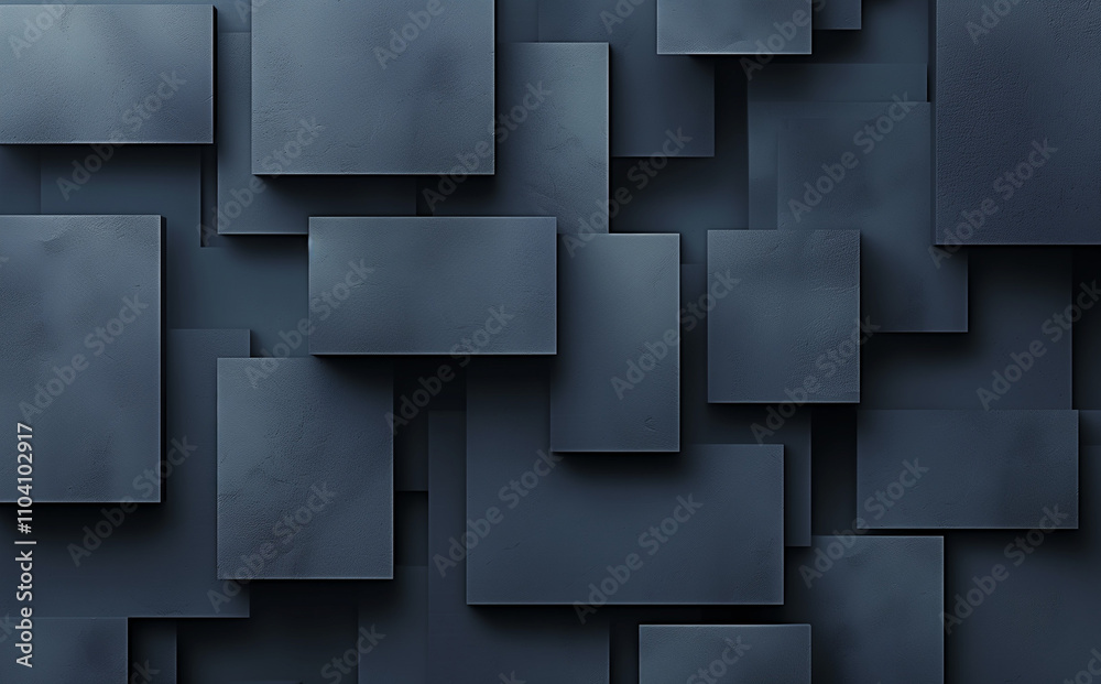 A dark blue and grey abstract background with square shapes A dark blue and grey abstract background with square shapes