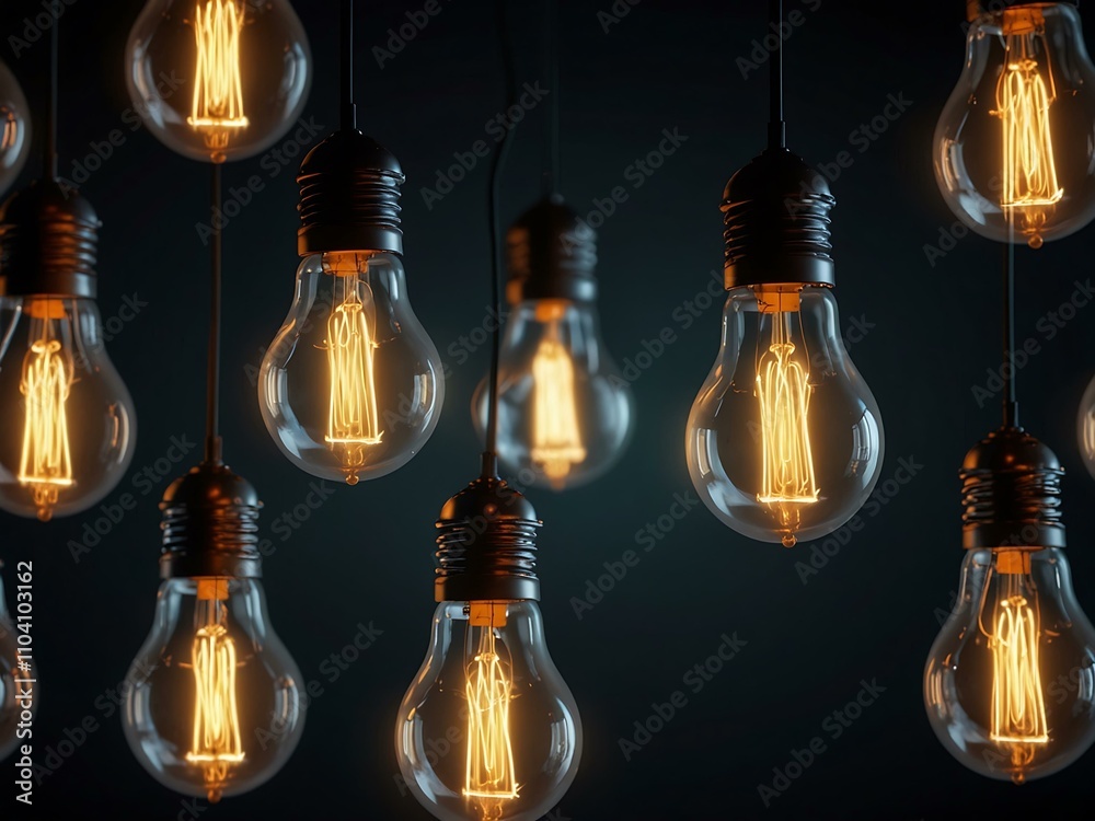 Abstract light bulb design.