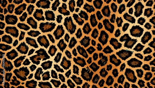 Abstract leopard print animal pattern in modern design.