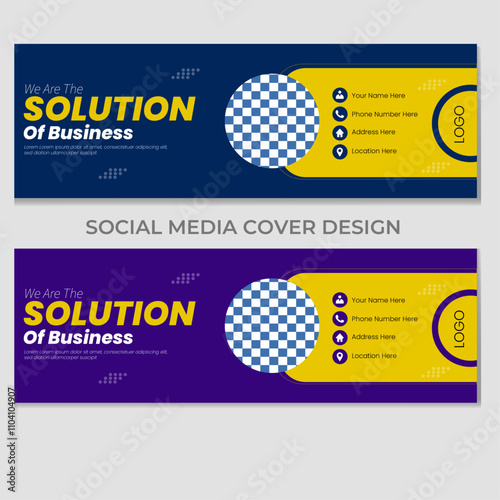  Social media cover banner template design