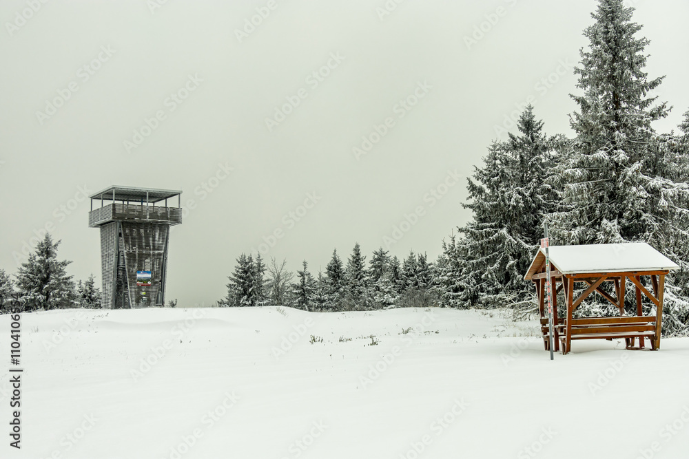Eine winterliche Wanderung zum Bahnhof Rennsteig im verschneiten Thüringer Wald - Schmiedefeld - Thüringen - Deutschland Eine winterliche Wanderung zum Bahnhof Rennsteig im verschneiten Thüringer Wald - Schmiedefeld - Thüringen - Deutschland