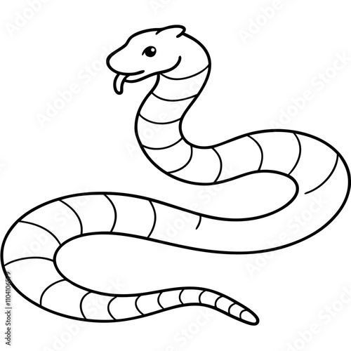 illustration of a cartoon cobra