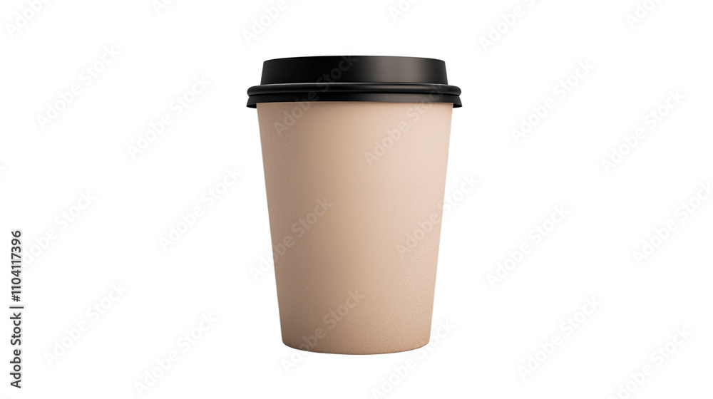3D Rendered Coffee Cup Isolated on Transparent Background Cutout 3D Rendered Coffee Cup Isolated on Transparent Background Cutout