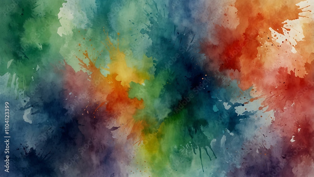 Fototapeta premium Abstract watercolor background, soft brush strokes.
