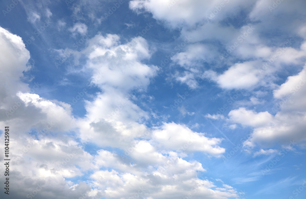 background with white clouds and blue sky ideal as a weather forecast concept background with white clouds and blue sky ideal as a weather forecast concept