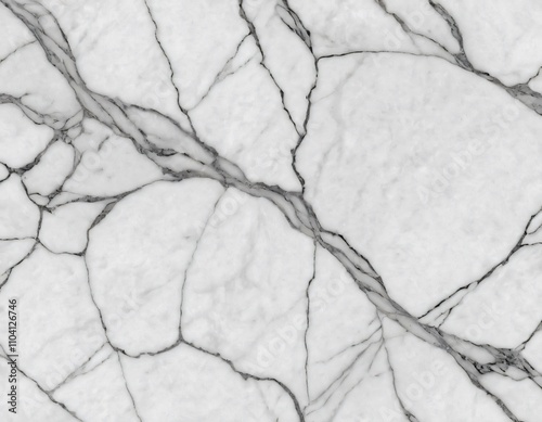 White Marble Texture with Sophisticated Veining for Stock Graphics & Design Projects