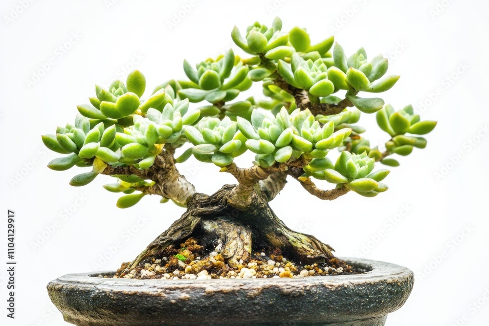 A small tree species cultivated in a container, placed on a flat surface A small tree species cultivated in a container, placed on a flat surface