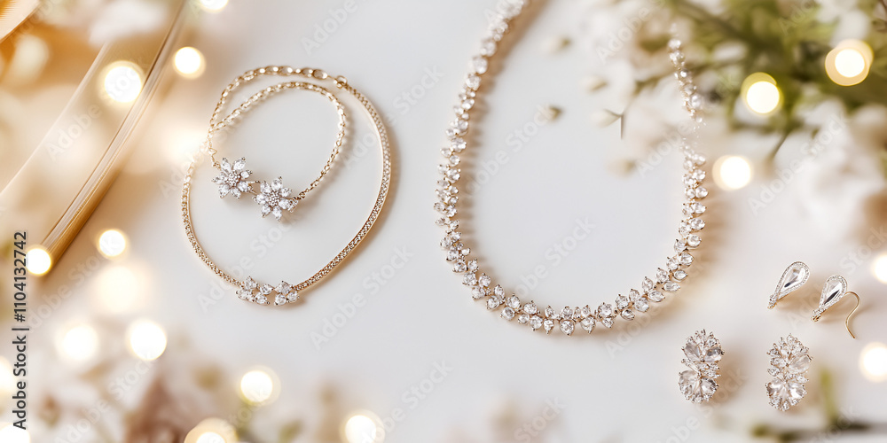 Pearl and Gold Jewelry in Natural Light with Leaves
Pearl and Gold Jewelry in Natural Light with Leaves