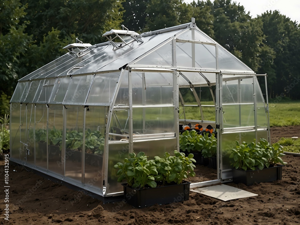 Advanced greenhouse for growing fresh greens. Advanced greenhouse for growing fresh greens.