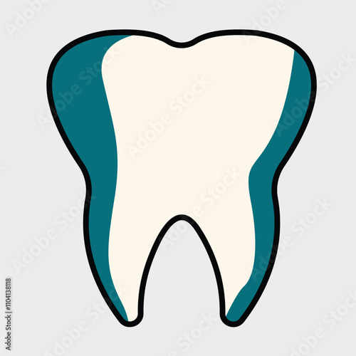 .Abstract dental concept art illustration.