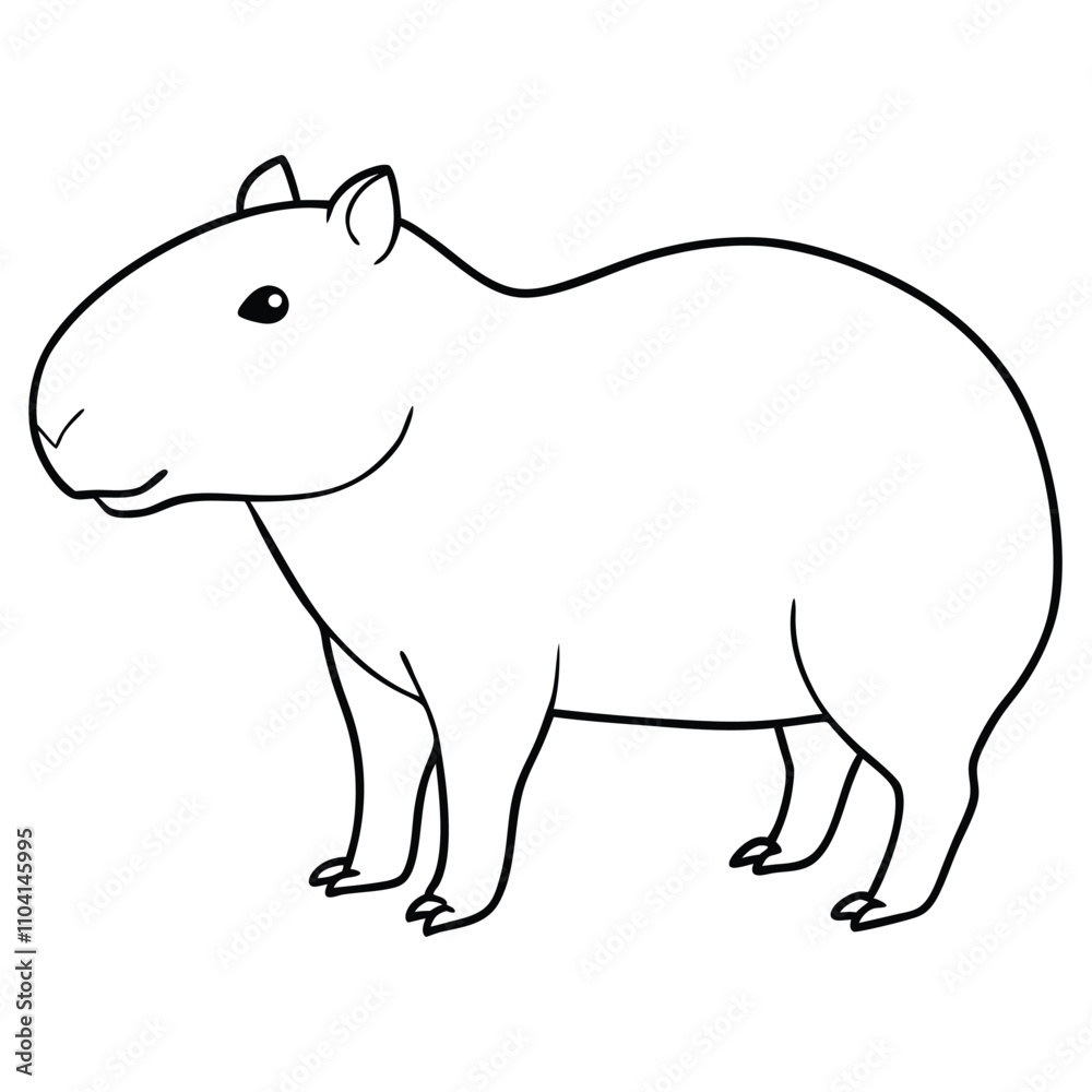 capybara silhouette vector illustration capybara silhouette vector illustration