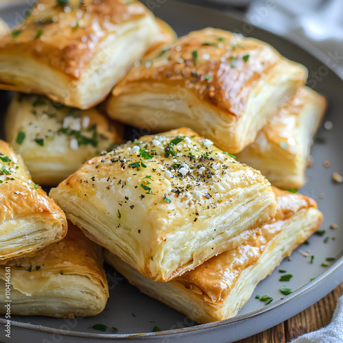 Flaky Feta and Herb Pastry Bites - Elegant Finger Food photo