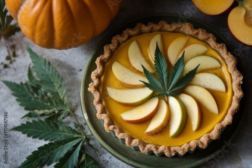 Thanksgiving, Halloween, autumn, cannabis pumpkin pie and other CBD-infused foods photo