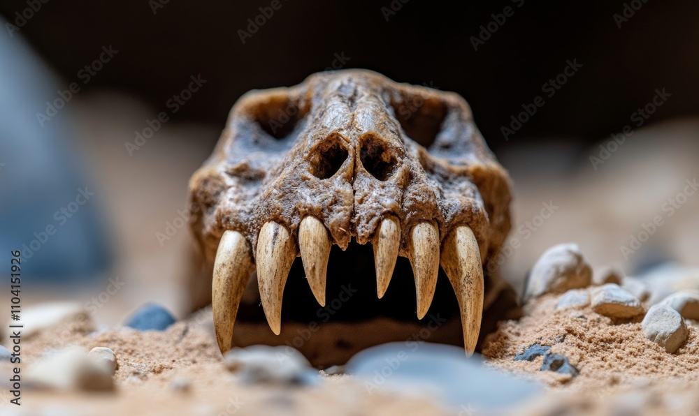 A detailed look at a mummified saber-toothed cat's paws, claws preserved with leathery skin, set against a backdrop of ancient sand and rocks A detailed look at a mummified saber-toothed cat's paws, claws preserved with leathery skin, set against a backdrop of ancient sand and rocks