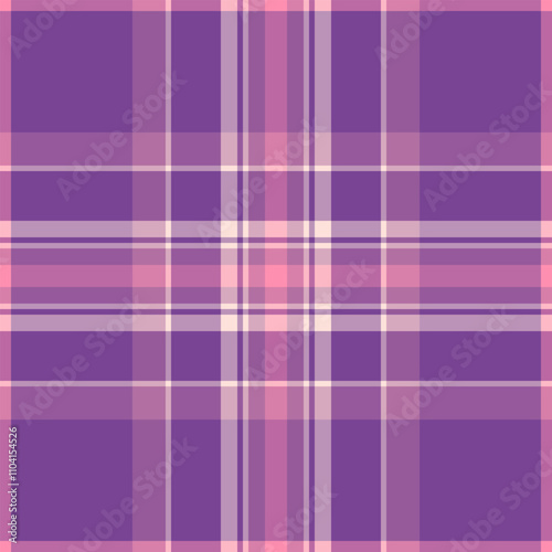 Sketching tartan vector fabric, old textile background texture. Knot seamless check plaid pattern in pastel and pink colors.