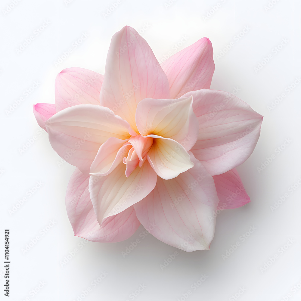 Fototapeta premium Blush Pink and Soft Yellow Fuchsia in Bloom