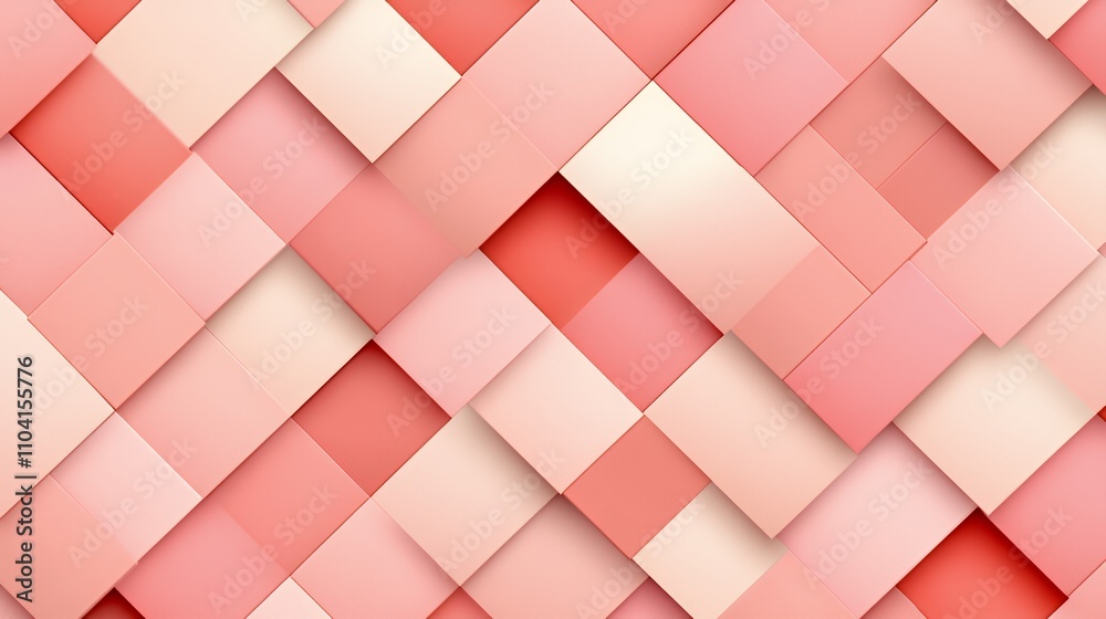 A textured pattern of overlapping geometric shapes in soft pink and coral hues. A textured pattern of overlapping geometric shapes in soft pink and coral hues.