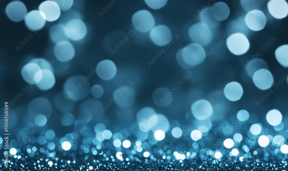 Shiny blue glitter sparkles in an abstract, defocused background perfect for festive textures with silver highlights Shiny blue glitter sparkles in an abstract, defocused background perfect for festive textures with silver highlights