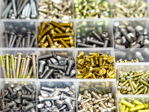 Bolts of different sizes in...