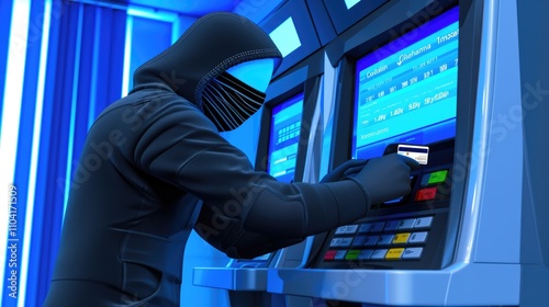 Suspicious bank activity, ATM theft using stolen card