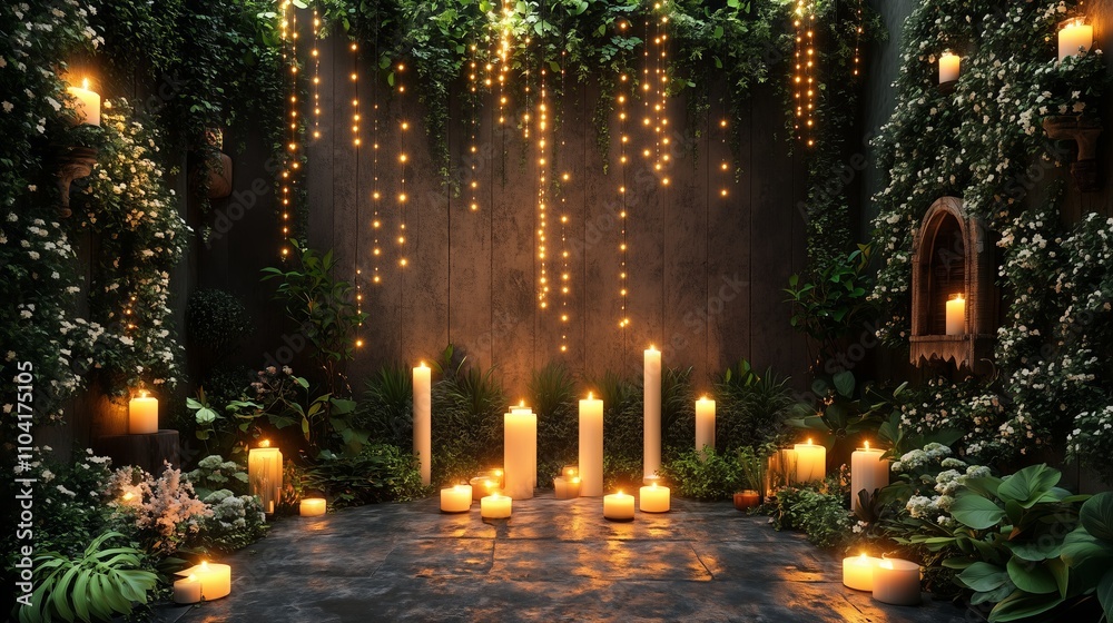 Candlelit scene with multiple candles calming vibe Candlelit scene with multiple candles calming vibe