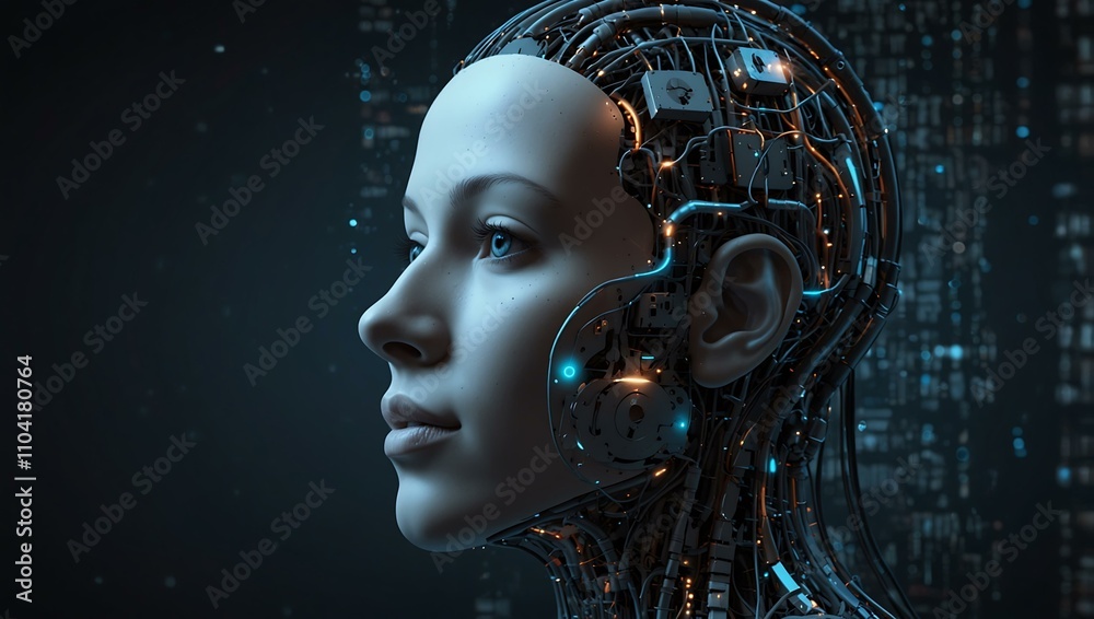 AI consciousness concept. AI consciousness concept.