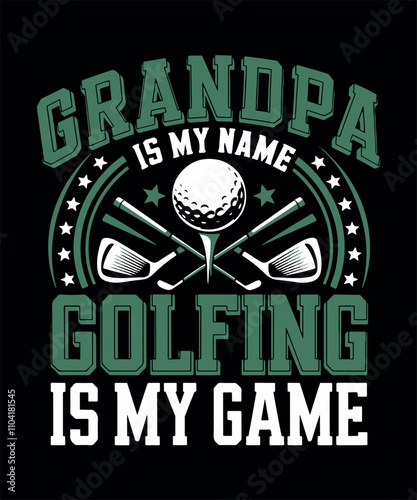 Golfing T-shirt Design