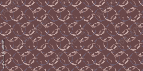 Abstract Circular Pattern with Earth Tones