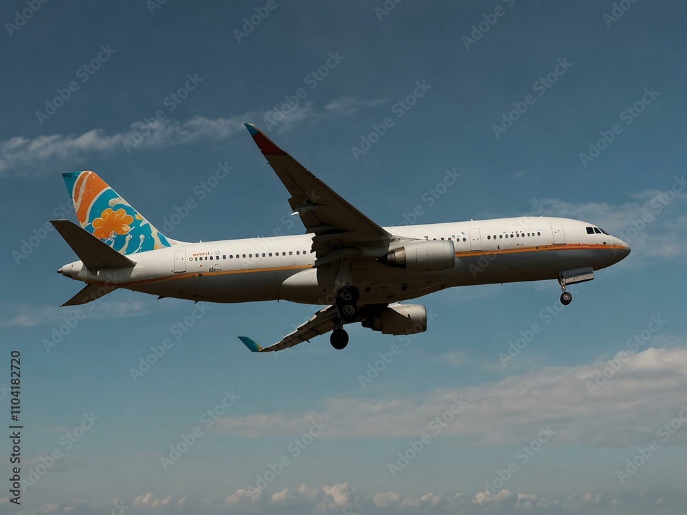 Obraz premium Airplane in flight.