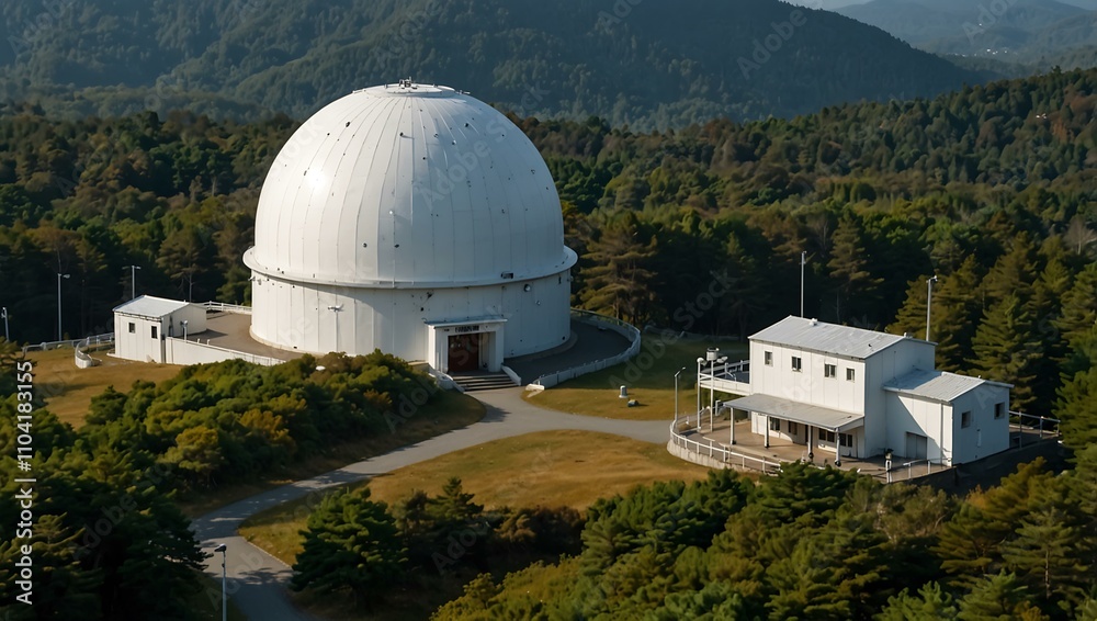 Obraz premium Akita Prefecture, Japan – Senboku City, Hachimantai Observatory.